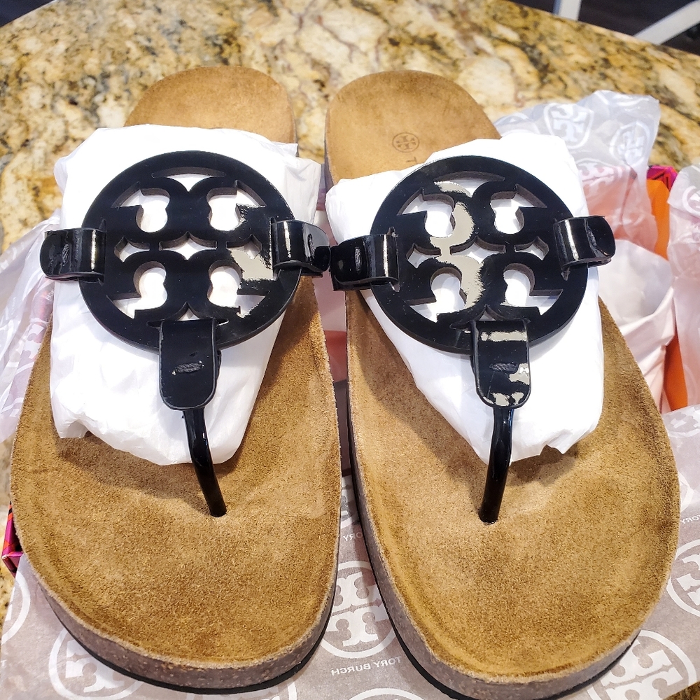 Tory Burch Miller Cloud Perfect Black/Natural Sandals